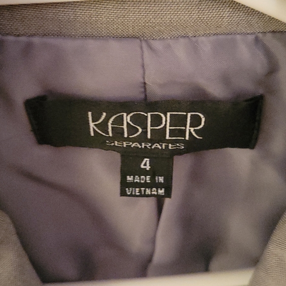Kasper grey jacket size 4 - Picture 2 of 2